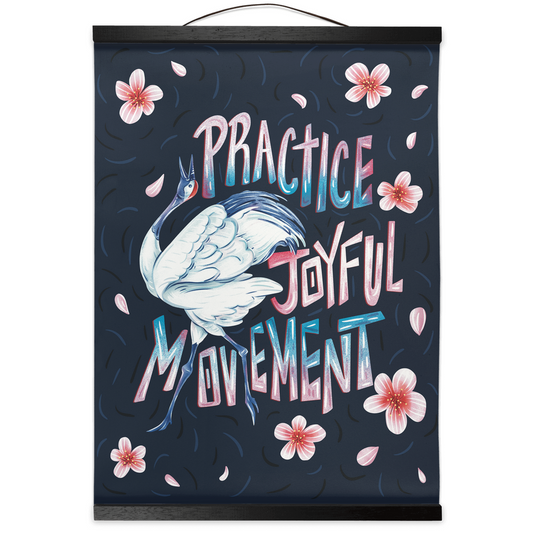 Practice Joyful Movement Hanging Canvas Art Prints