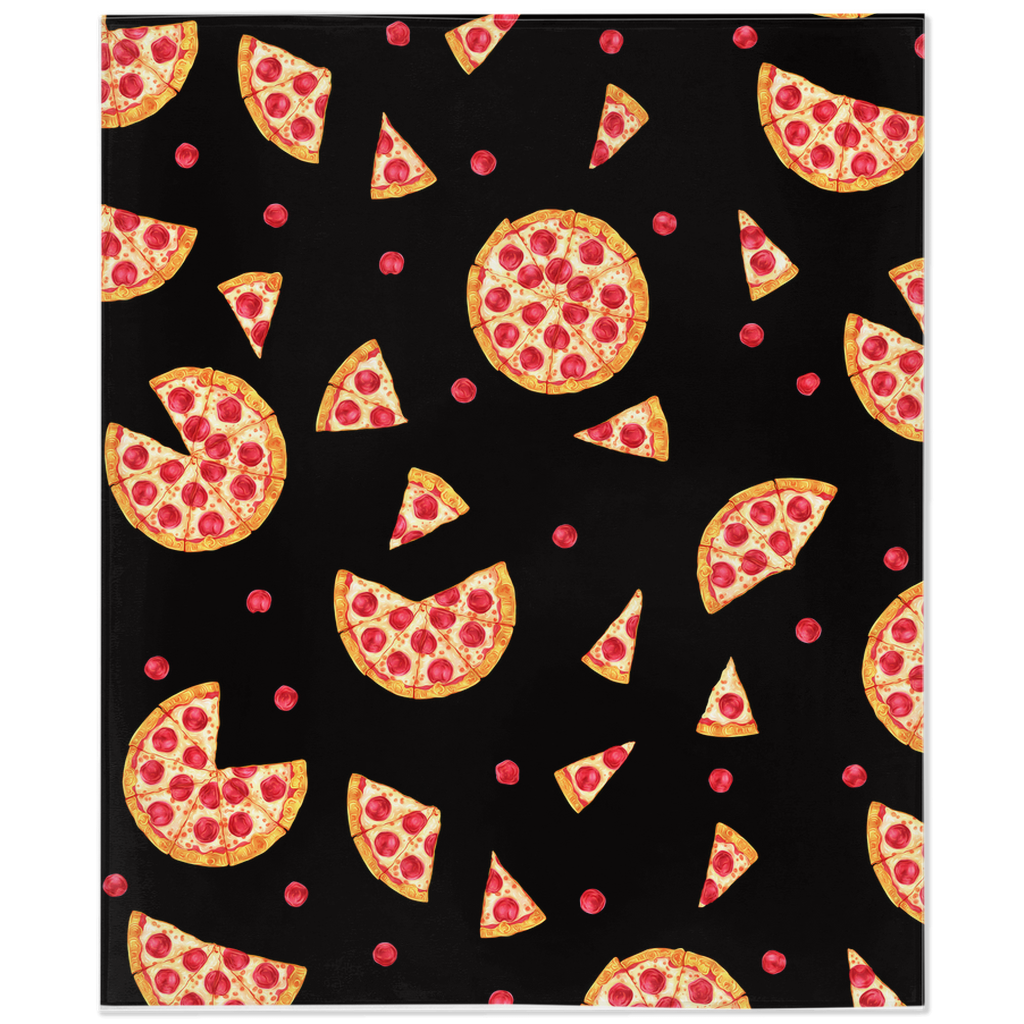 Pepperoni Pizza Minky Blanket