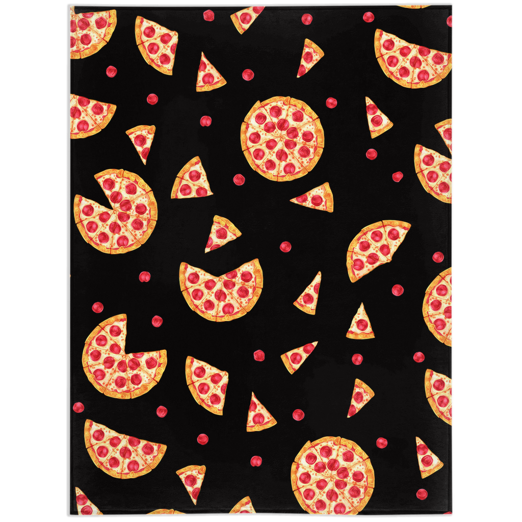 Pepperoni Pizza Minky Blanket